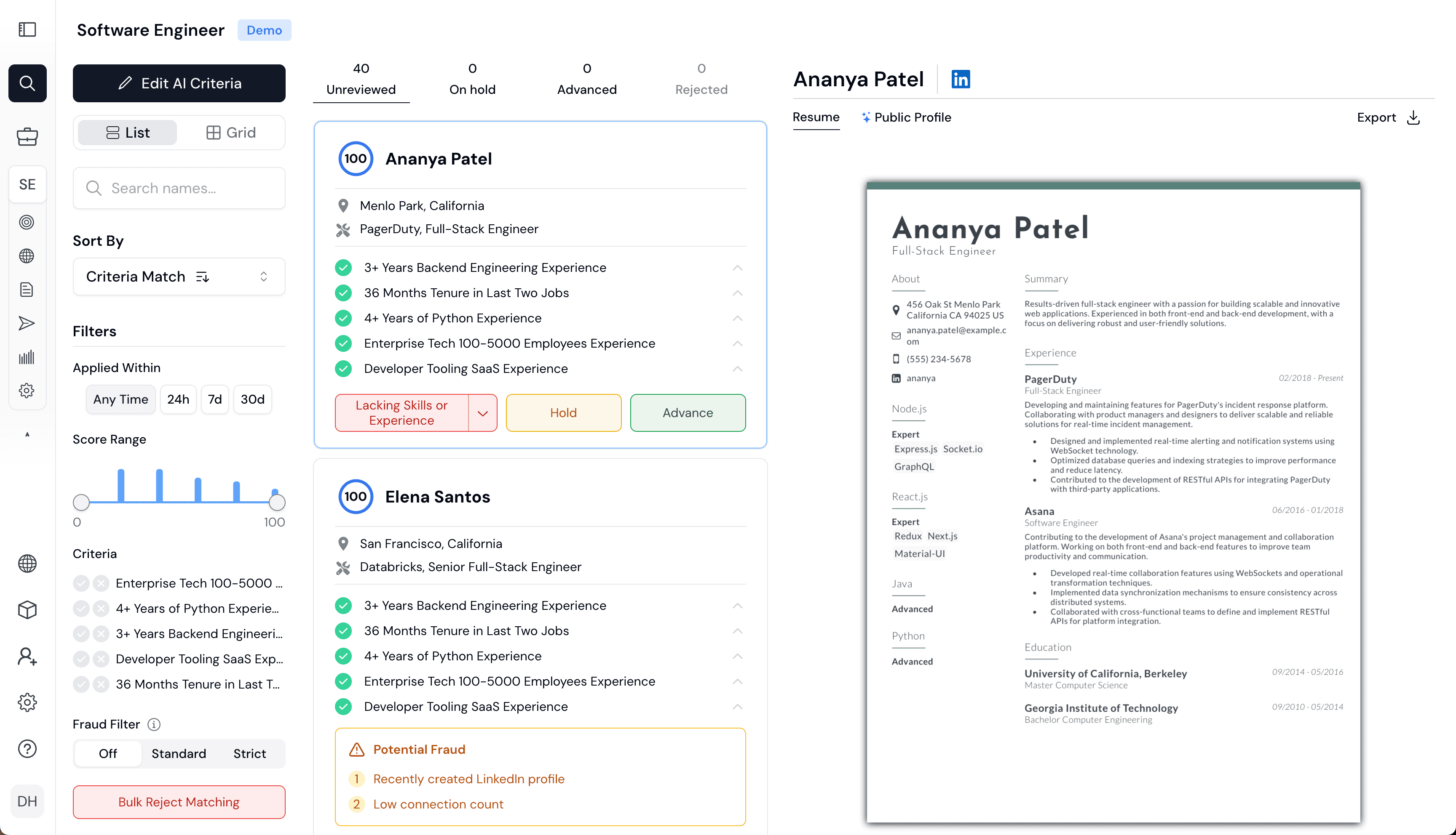 Endorsed App Review UI